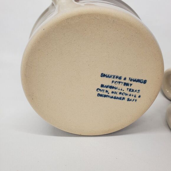 SHAKERS & THANGS Pottery Soup Chili Bowls Handles CHILI PEPPERS Marshall Texas - Picture 7 of 11